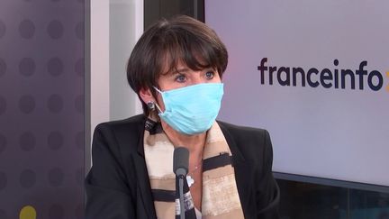 Christel Bories, la PDG du groupe minier français Eramet, le 1er décembre 2021 sur franceinfo. (FRANCEINFO / RADIOFRANCE)