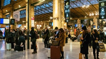 La gare du Nord, à Paris, le 2 janvier 2020. (MATHIEU MENARD / HANS LUCAS / AFP)