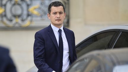 Le ministre des Comptes publics, Gérald Darmanin, quitte l'Elysée, le 19 juillet 2017. (MARTIN BUREAU / AFP)