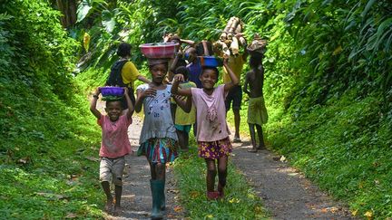 raconte qu’elle a réalisé ce reportage sur Sao Tomé lors d’un trek en février 2018.
 (Sandrine Auneau )