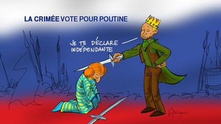 Le traité rattachant la Crimée à la Russie a été ratifié par le Parlement russe, après que Vladimir Poutine a signé le texte le 18 mars.

Ce rattachement fait suite aux résultats du référendum du 16 mars qui a donné la victoire du «oui» dans la péninsule, majoritairement russophone.

En réponse à l'annexion de la région ukrainienne, les Occidentaux ont imposé à la Russie un train de sanctions auxquelles Vladimir Poutine s'octroie le droit de répondre.
 (Franck Pucques)