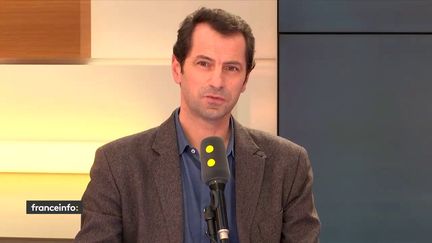 Sébastien Jean, le directeur du CEPII, centre de recherche en économie internationale sur franceinfo, le vendredi 26 janvier 2018. (FRANCEINFO / RADIOFRANCE)