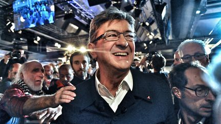 Jean-Luc Mélenchon, lors de la convention de son mouvement La France insoumise à Lille, le 16 octobre 2016. (MAXPPP)