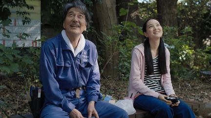 Koji Yakusho et Arisa Nakano dans "Perfect Days" de Wim Wenders (2023). (HAUT ET COURT)