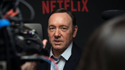 Le comédien Kevin Spacey, le 23 février 2016 à Washington, à l'occasion d'une avant-première de la série "House of Cards". (NICHOLAS KAMM / AFP)