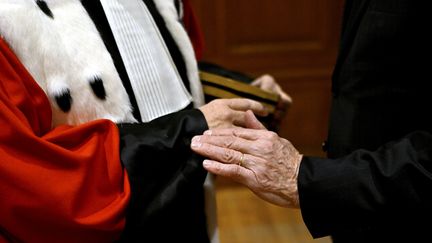 D'après le Syndicat de la magistrature, sur 525 réponses exploitables de magistrats, 48 se déclarent en 2024 victimes de violences sexistes et sexuelles, soit 9,14%, et 78 se disent témoins (14,8%) de tels faits. (ALEXANDRE MARCHI / MAXPPP)