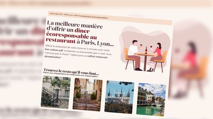 L'objectif de l'enseigne Kadoresto est de recenser plus de 100 restaurants écoresponsables dans toute la France dès la fin de l'année 2023. (CAPTURE D'ECRAN INTERNET)