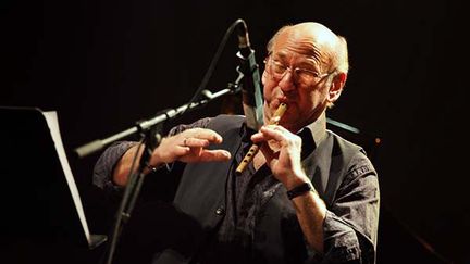 Dave Liebman lors d'un concert commun avec Antonio Farao "A Vaulx Jazz" le 12 mars 2015 au Centre Culturel Charlie Chaplin
 (Marion Tisserand)