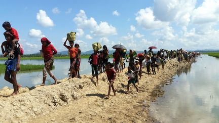 La fuite éperdue des Rohingyas au Bangladesh en août 2017 (JULIE PIETRI / FRANCE-INTER)