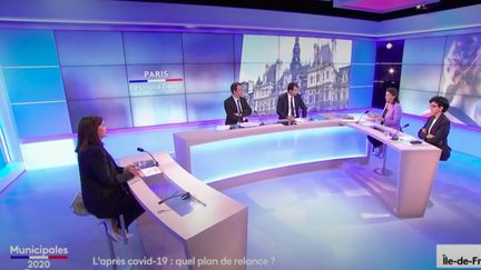 Paris Le Grand débat, sur France 3 et franceinfo, mercredi 17 juin 2020.&nbsp; (FRANCEINFO)