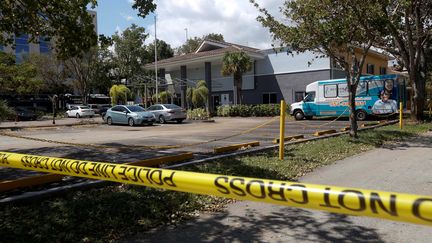 Huit personnes âgées d'une maison de retraite d'Hollywood, au nord de Miami (Etats-Unis), ont été retrouvées mortes le 13 septembre 2017, vraisemblablement en raison de l'absence d'air conditionné après le passage d'Irma. (ANDREW INNERARITY / X02595)