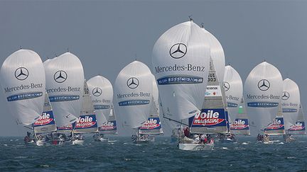 Le départ du tour de France à la voile