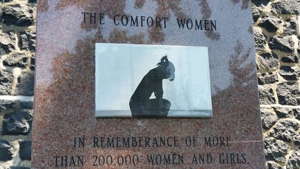 Un monument à la mémoire des "femmes de confort" japonaises, le 19 juillet 2017 aux Etats-Unis. (YONHAP NEWS/NEWSCOM/SIPA / SIPA)