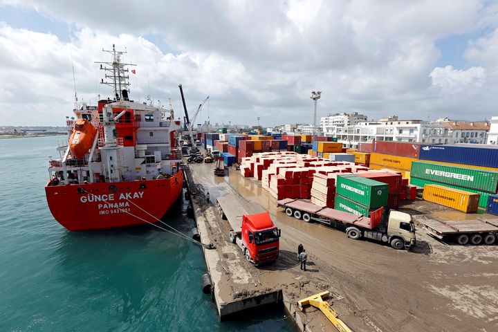 Dans le port de Bizerte (nord de la Tunisie) le 27 mars 2018 (REUTERS - ZOUBEIR SOUISSI / X02856)