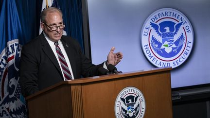 Mark Morgan, ministre américain des Douanes, le 21 juillet 2020 à Washington DC. (SAMUEL CORUM / GETTY IMAGES NORTH AMERICA / AFP)