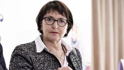 Christiane Lambert, présidente de la FNSEA, le 18 février 2020. (ALEXIS SCIARD / MAXPPP)