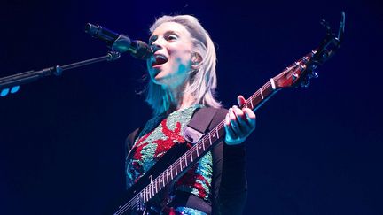 La chanteuse américaine St Vincent, alias Annie Clark, ici à Londres le 25 octobre dernier.
 (Justin Ng/Music Pics/RE/REX/SIPA)