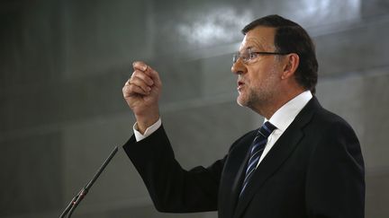 &nbsp; (Mariano Rajoy, aujourd'hui, lors de son point presse sur la Catalogne © REUTERS/Andrea Comas)