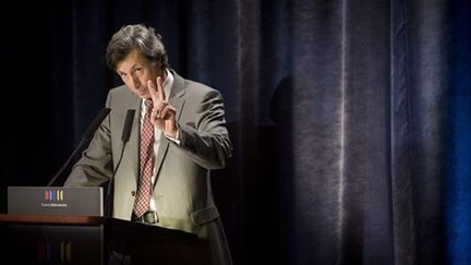 Le président de France Télévisions lors d'une conférence de presse le 27 août 2009 (© AFP PHOTO / MARTIN BUREAU)