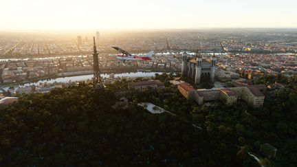 La colline de Fourvière à Lyon. Image du jeu Microsoft Flight Simulator.&nbsp; (MICROSOFT)