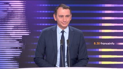 Laurent Jacobelli, député Rassemblement national, sur franceinfo le lundi 31 juillet 2023. (FRANCEINFO / RADIOFRANCE)