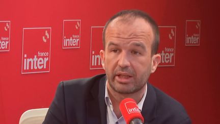 Manuel Bompard, coordinateur de La France insoumise (LFI), sur France Inter le mardi 26 novembre 2024. (FRANCE INTER / RADIO FRANCE)