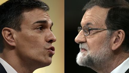 Le leader socialiste Pedro Sanchez devient, le 1er juin 2018, le chef du gouvernement espagnol après le vote d'une motion de censure contre le gouvernement de Mariano Rajoy.&nbsp; (OSCAR DEL POZO / AFP)