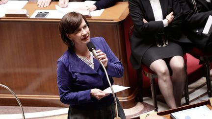 La secr&eacute;taire d'Etat &agrave; la Famille, Laurence Rossignol, le 21 mai 2014 &agrave; l'Assembl&eacute;e nationale.&nbsp; (  MAXPPP)