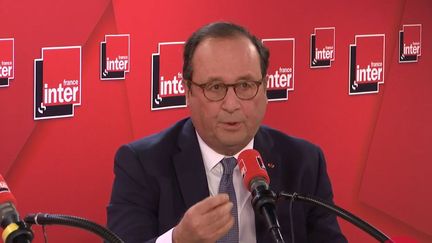 François Hollande, invité sur France Inter le 18 décembre 2019. (FRANCE INTER / RADIO FRANCE)