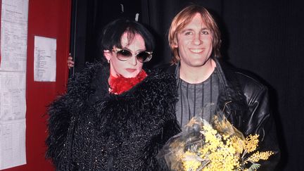 Barbara et Gérard Depardieu après leur spectacle "Lily Passion" en 1986
 (Dominique Aubert)