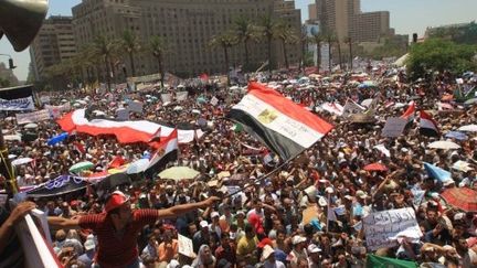 Les manifestants occupent la place Tahrir, épicentre de la contestation,  depuis le 8 juillet 2011. (AFP - Khaled Desouki)