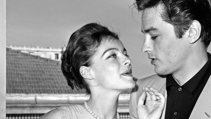 Romy Schneider et Alain Delon à Cannes en 1962
 (JEAN CLAUDE PIERDET / INA)