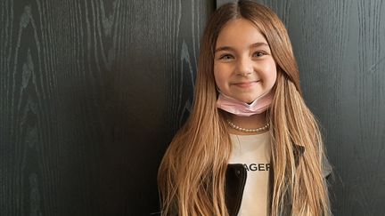 Valentina, chanteuse de 11 ans qui a remporté l'Eurovision Junior 2020. (SEBASTIEN BAER / RADIO FRANCE)