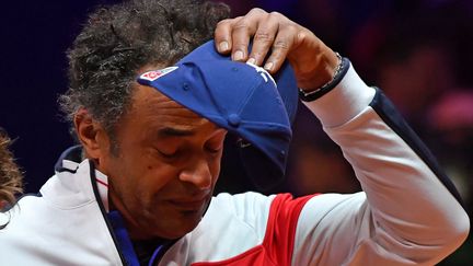 Le capitaine de l'équipe de France de tennis, Yannick Noah, lors de la finale de la Coupe Davis contre la Croatie, dimanche 25 novembre 2018. (PHILIPPE HUGUEN / AFP)