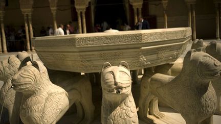 Les douze lions ont repris leur place dans la cour du Palais de l&#039;Alhambra
 (Jorge Guerrero / AFP)