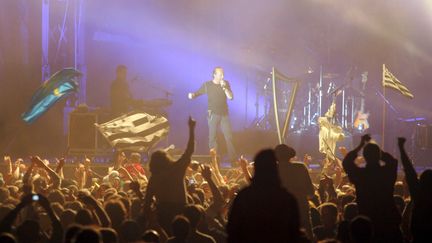 Après avoir participé à la première édition, Alan Stivell revient au Festival du Bout du Monde le 12 août 2006. (VINCENT MOUCHEL / MAXPPP)