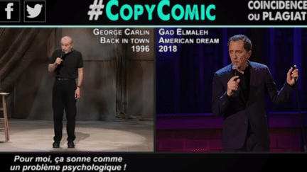 Capture d'écran de la vidéo Youtube de CopyComic "Gad Elmaleh, partie 1"
 (Capture écran CopyComic)