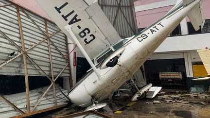 Le cyclone a fait aussi d'importants dégâts à l'aéroport de Beira, au Mozambique, le 18 mars 2019. (DEBORAH NGUYEN / WFP)