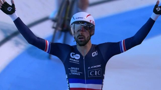 After an epic duel against the Danes in the final, the French Quentin Lafargue, the impressive Benjamin Thomas, Valentin Tabellion and Thomas Denis won the team pursuit gold medal.  This is the first Marseillaise of the European Championships in Munich 2022.