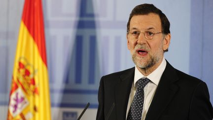 Le nouveau premier ministre espagnol, Mariano Rajoy, annonce son gouvernement, le 21 d&eacute;cembre &agrave; Madrid. (JAVIER SORIANO / AFP)