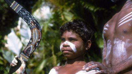 Un enfant aborigène en Australie (HEATON / ONLY WORLD / ONLY FRANCE)