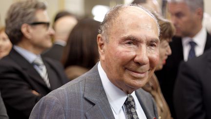 Le s&eacute;nateur UMP Serge Dassault, le 9 janvier 2012, &agrave; l'h&ocirc;tel Matignon, &agrave; Paris. (MAXPPP)