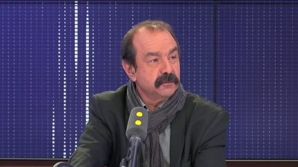 Philippe Martinez, secrétaire général&nbsp;de la&nbsp;CGT était l’invité du "8h30 franceinfo" (FRANCEINFO / RADIOFRANCE)