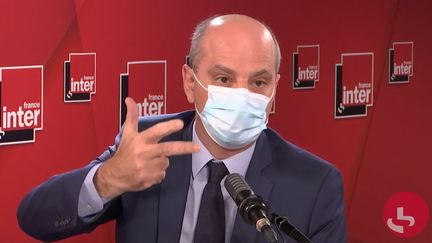 Jean-Michel Blanquer, ministre de l'Éducation nationale, sur France Inter le 2 novembre 2020. (FRANCEINTER / RADIOFRANCE)