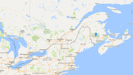 La fusillade a éclaté à Fredericton (Canada), dans le Nouveau-Brunswick, une province de l'est du pays. (GOOGLE MAPS)