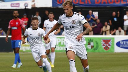 L'équipe de Bromley en action à Dagenham (Royaume-Uni) le 29 août 2022 (ACTION FOTO SPORT / NURPHOTO)