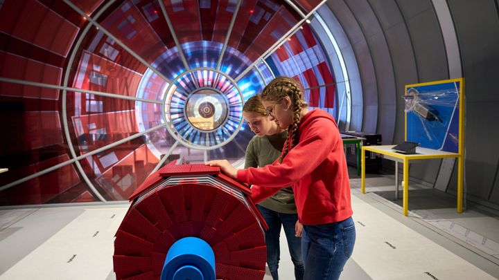 L'auditorium principal du nouveau Portail de la science. Il permettra d’élargir considérablement le programme d’activités éducatives et de communication grand public. (CERN)