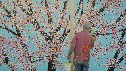 Art : Damian Hirst expose ses cerisiers en fleurs