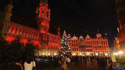 La Grand place de Bruxelles, le 26 novembre 2020. (PATRICK LEFEVRE / MAXPPP)