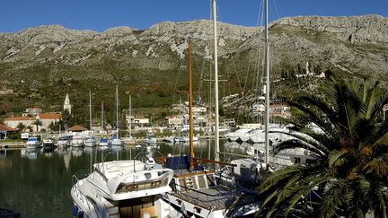 Des voiliers dans le port de Komolak, en Croatie, le 29 mars 2019.&nbsp; (PHILIPPE ROY / AFP)